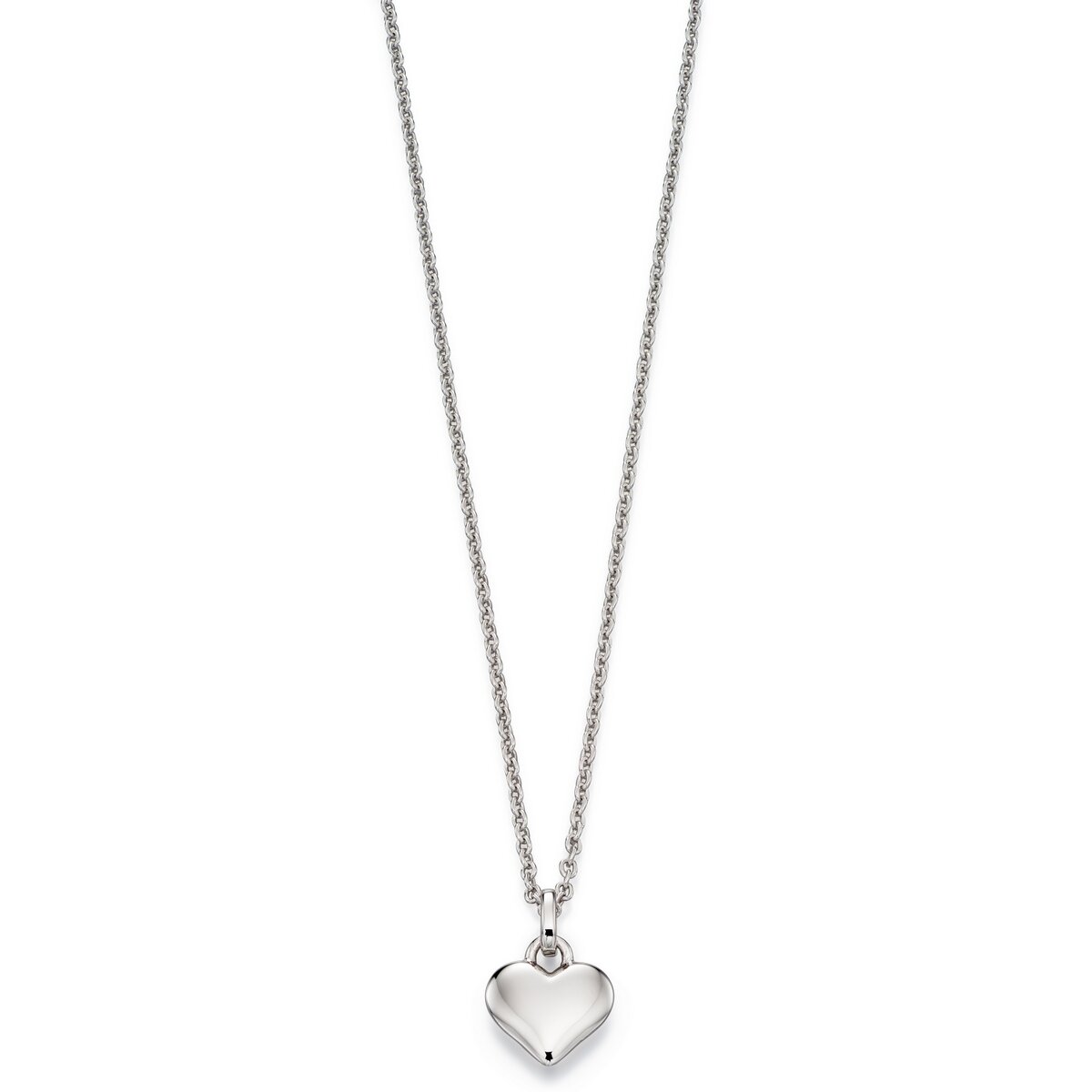 Little Star Silver Mia Plain Small Heart Pendant LSN0020