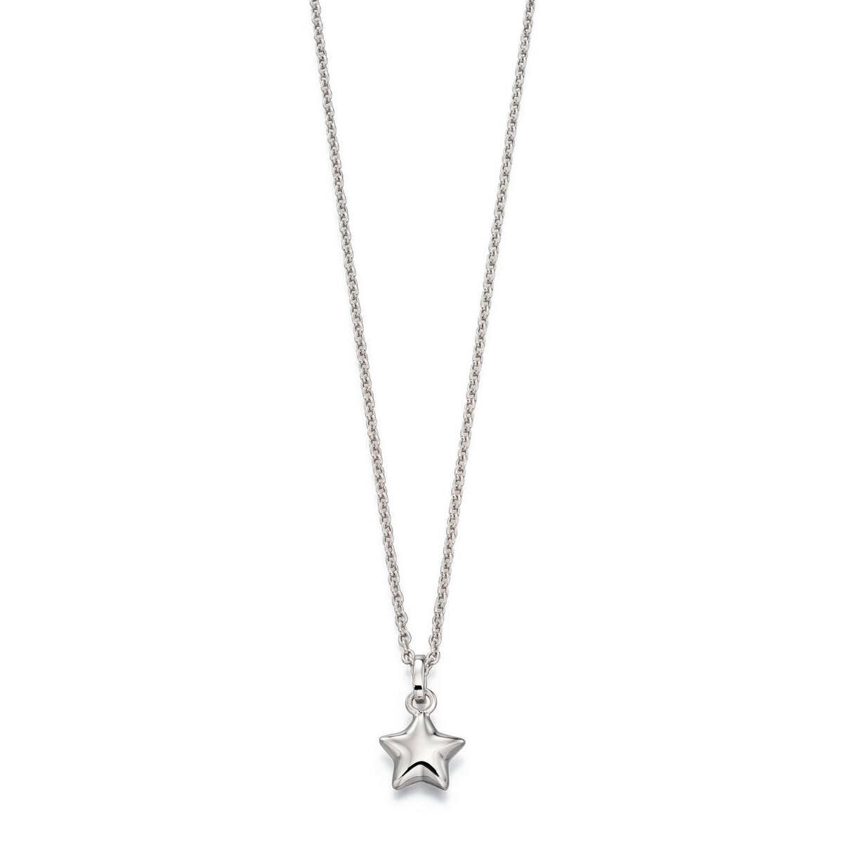 Little Star Silver Eva Plain Small Star Pendant