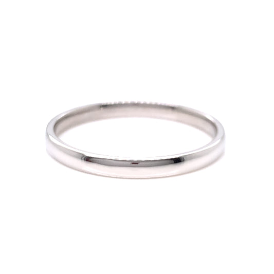 Platinum 2mm Court Wedding Band