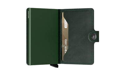 Secrid Miniwallet Original Green Leather
