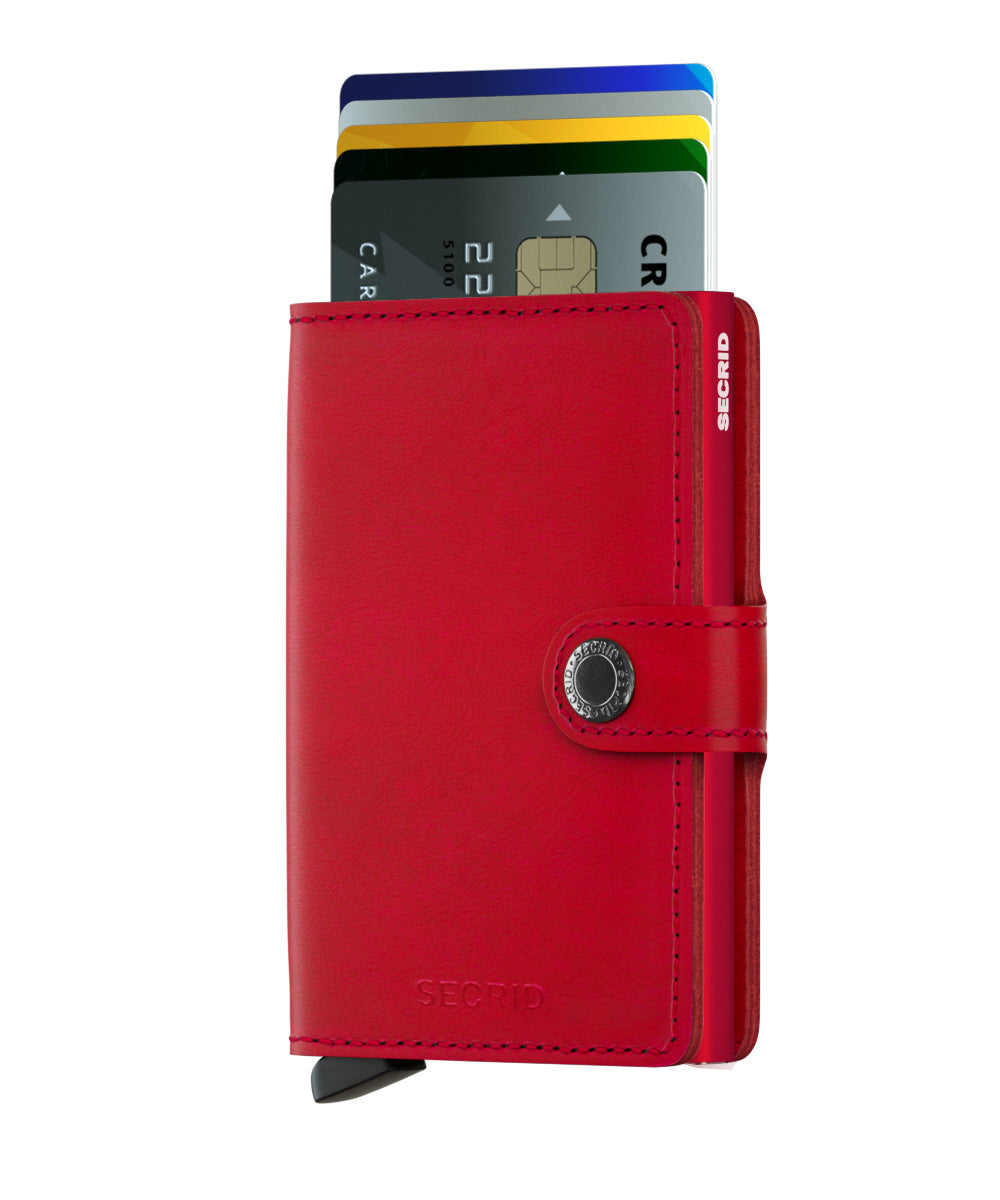 Secrid Miniwallet Original Red Leather