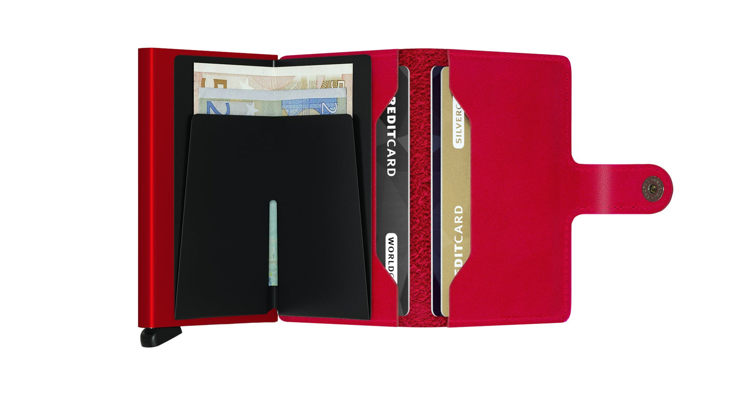 Secrid Miniwallet Original Red Leather