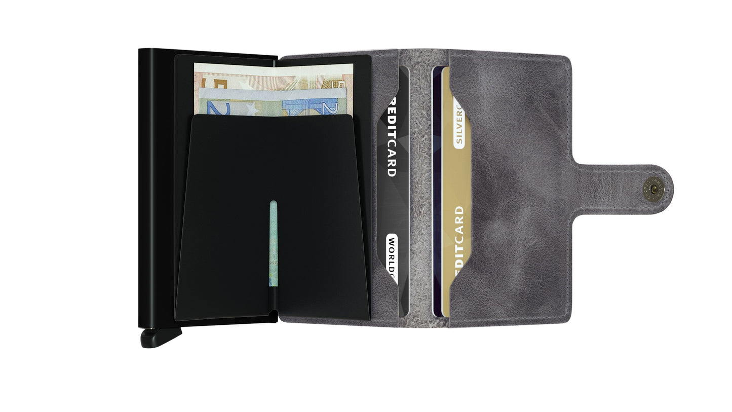 Secrid Miniwallet Vintage Grey Leather
