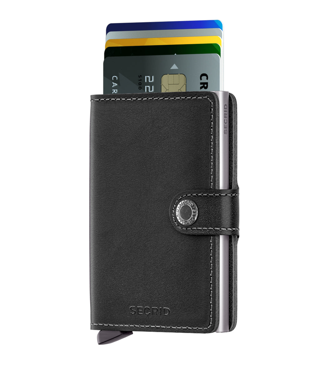 Secrid Miniwallet Original Black Leather
