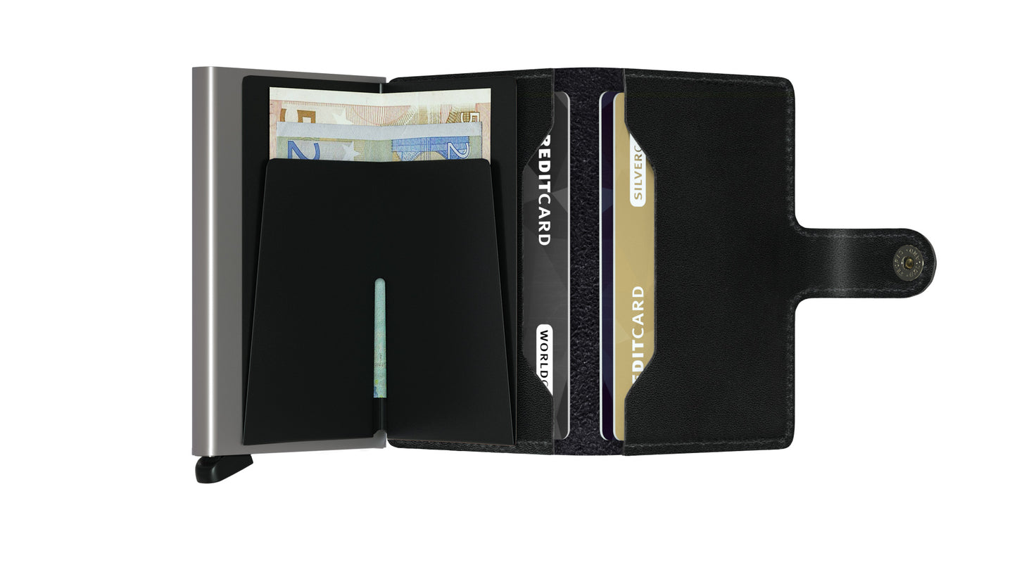 Secrid Miniwallet Original Black Leather