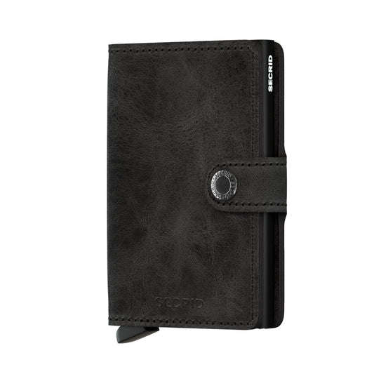 Secrid Miniwallet Vintage Black Leather