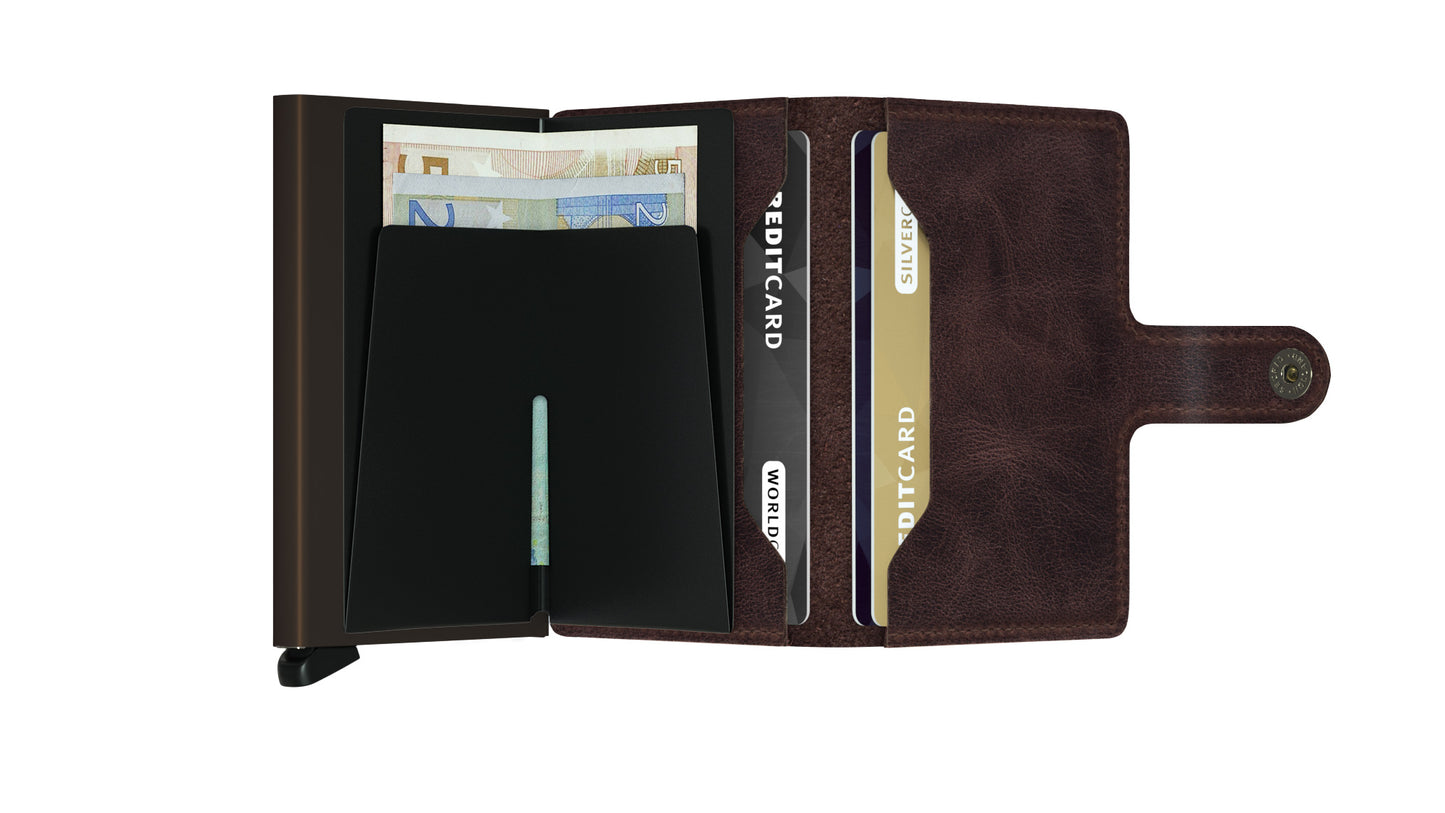 Secrid Miniwallet Vintage Chocolate Leather