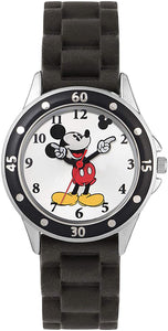 Mickey Mouse Black Rubber Strap Watch