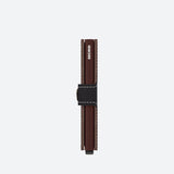 Secrid Miniwallet Saffiano Brown Leather