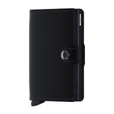 Secrid Miniwallet Matte  Black Leather