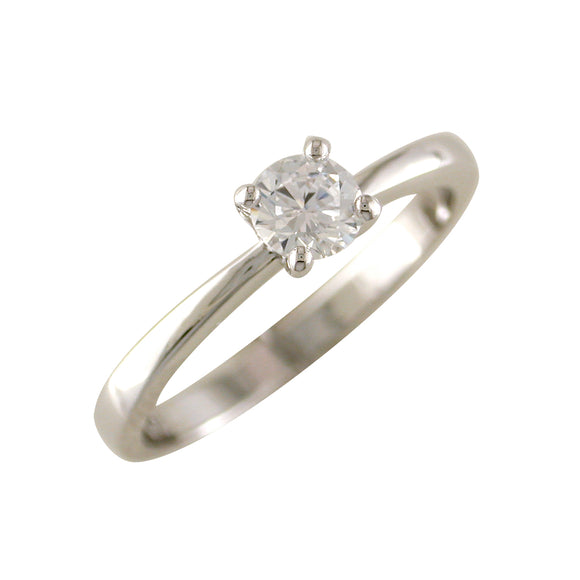 Sterling Silver CZ Classic Solitaire Promise Ring N2068