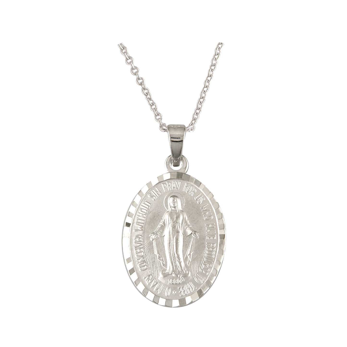 Sterling Silver Miraculous Medal Large