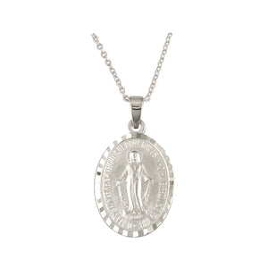Sterling Silver Miraculous Medal Large