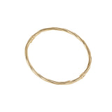 Sterling Silver 18ct Gold Tight Twist bangle