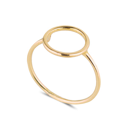 9ct Gold Open Circle Ring GR286 D