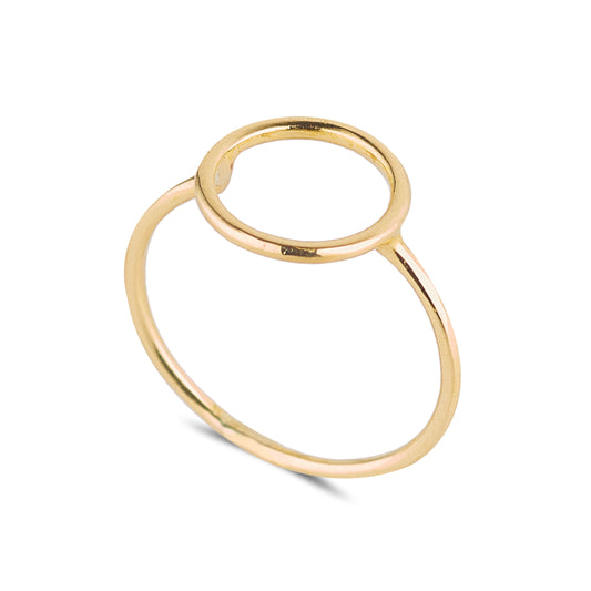 9ct Gold Open Circle Ring