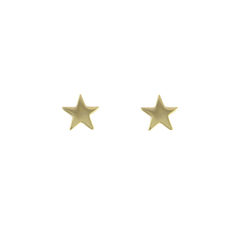 9ct Gold Star Stud Earrings