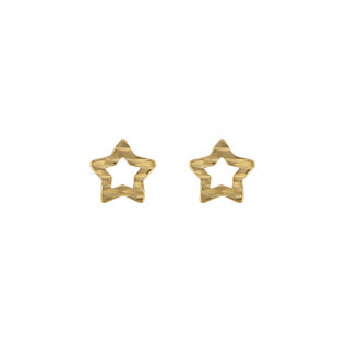 9ct Gold Star Stud Earrings