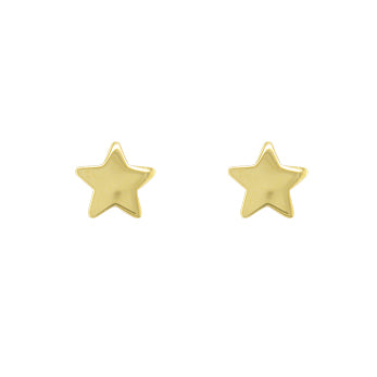 9ct Gold Star Stud Earrings