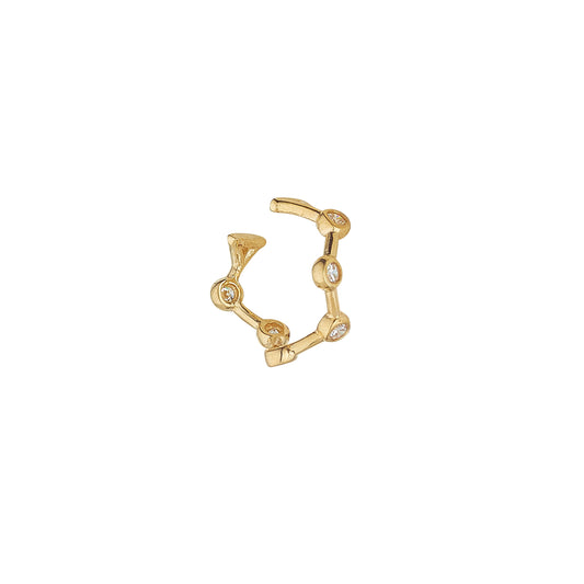 9ct Yellow Gold CZ Ear Cuff