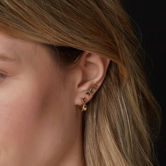 9ct Yellow Gold Spiral Piercing NG3426