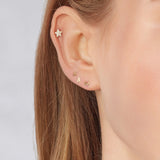 9ct Initial Single Stud Earring