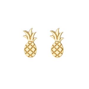 9ct Gold Pineapple Stud Earrings