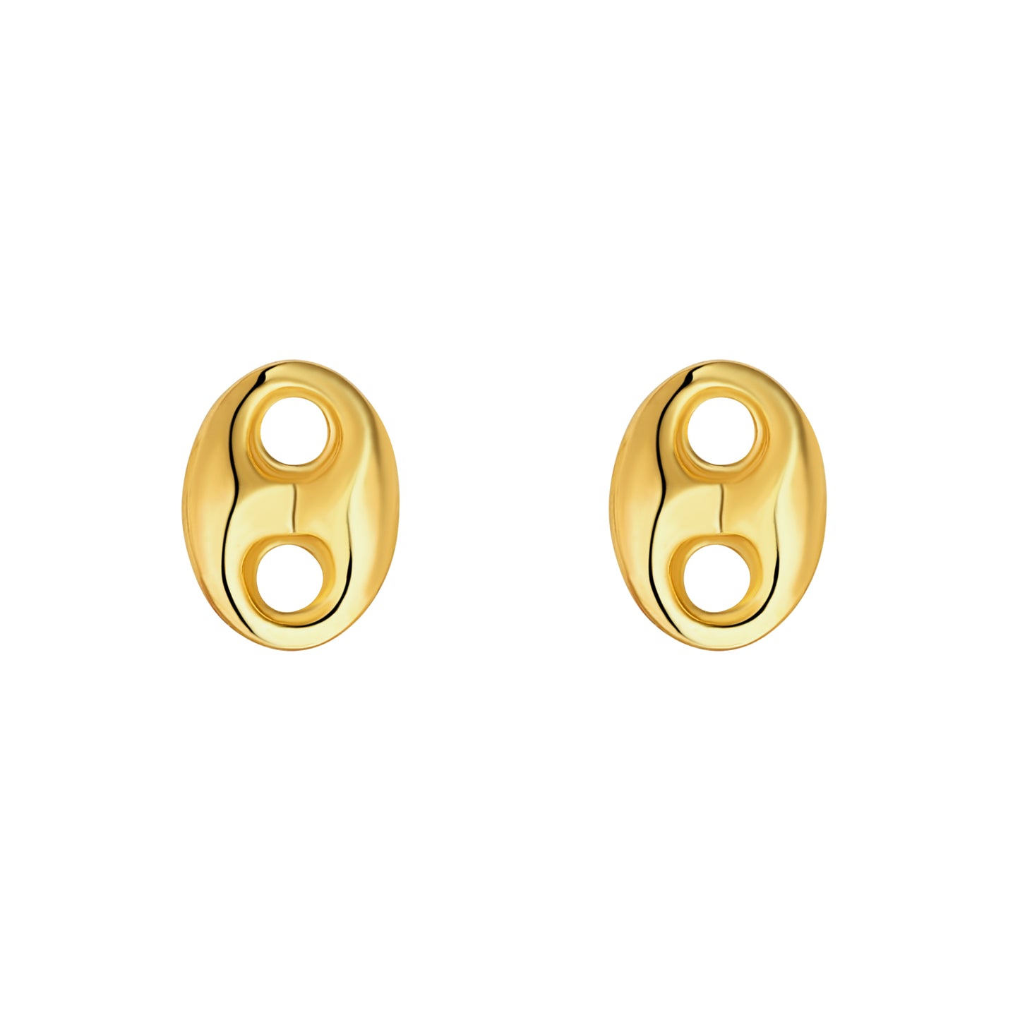 9ct Gold Gucci Link Stud Earrings