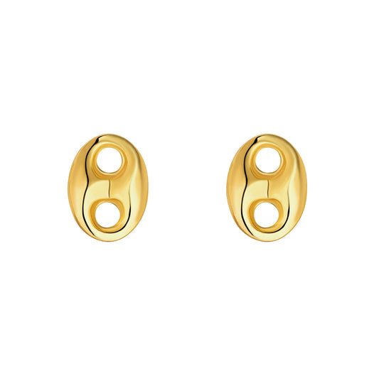 9ct Gold Gucci Link Stud Earrings