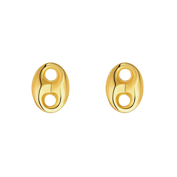 9ct Gold Gucci Link Stud Earrings
