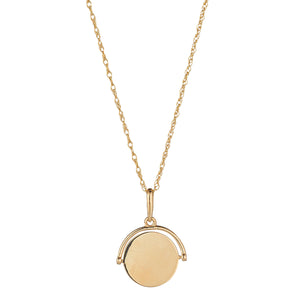 9ct Gold Fob Engravable Disc
