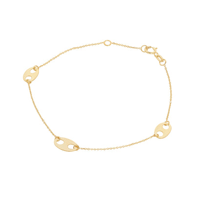 9ct Gold Gucci Link Chain Bracelet