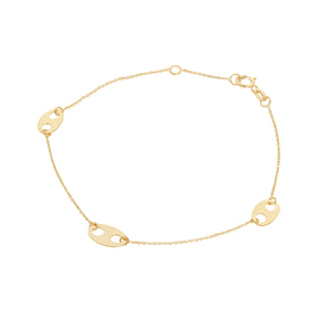 9ct Gold Gucci Link Chain Bracelet