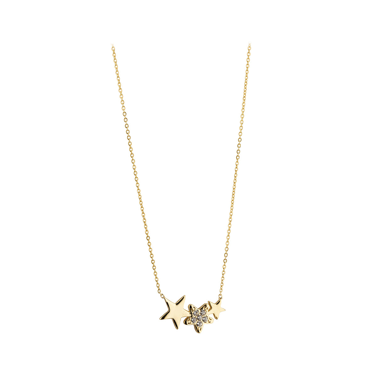 9ct Gold Star Constellation CZ Pendant