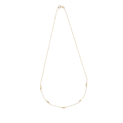 9ct Gold Chain & Delicate Twist Link Necklet