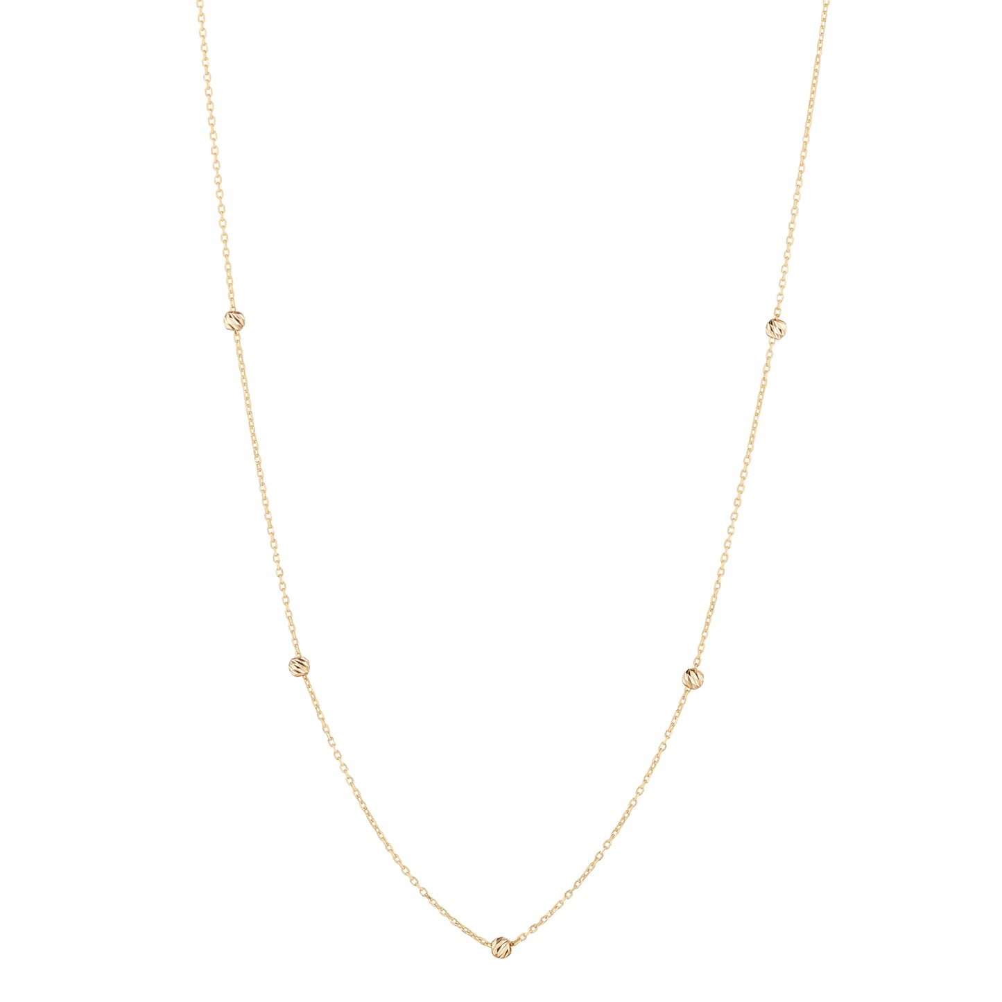 9ct Gold 5 Ball Layering Chain