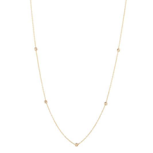 9ct Gold 5 Ball Layering Chain