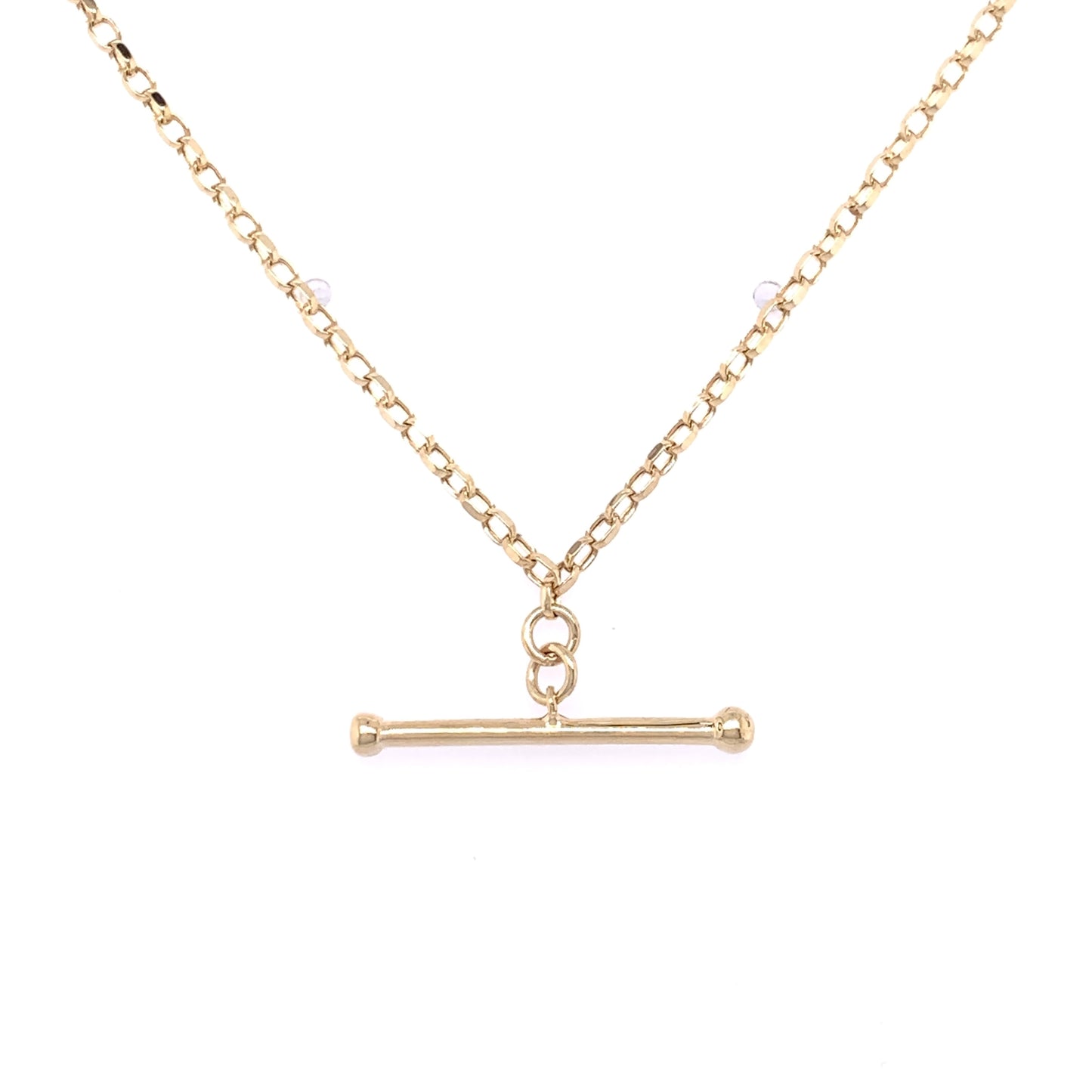 9ct Gold Fine Belcher T-Bar Chain GC734