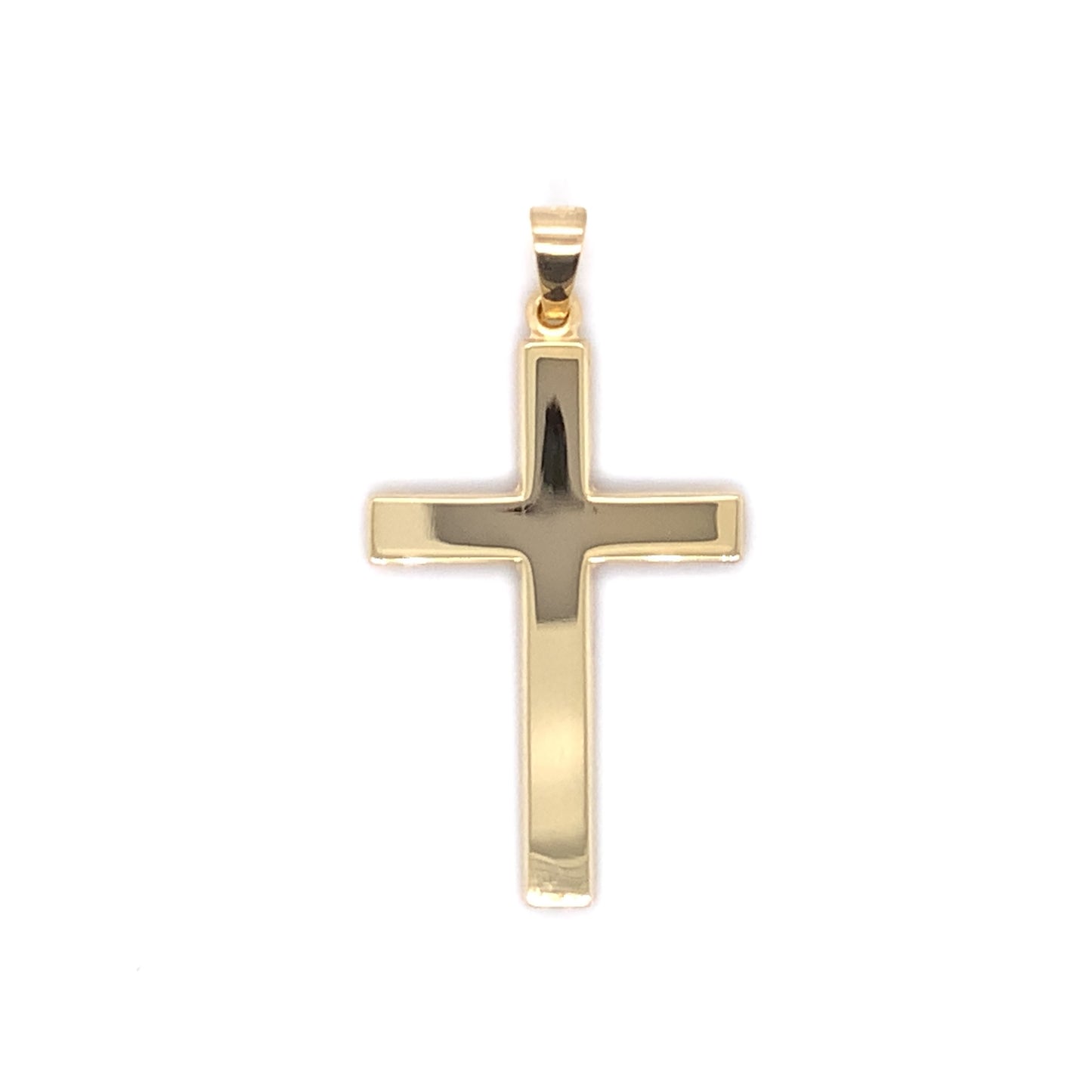 9ct Yellow Gold Plain Polished Cross