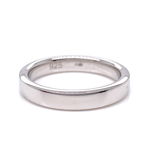 Sterling Silver Ladies 3.5mm Polished Band Ring RSW036