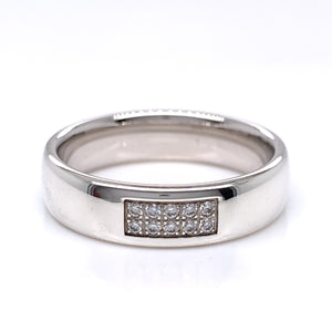 Sterling Silver Ladies 5mm CZ Polished Band Ring