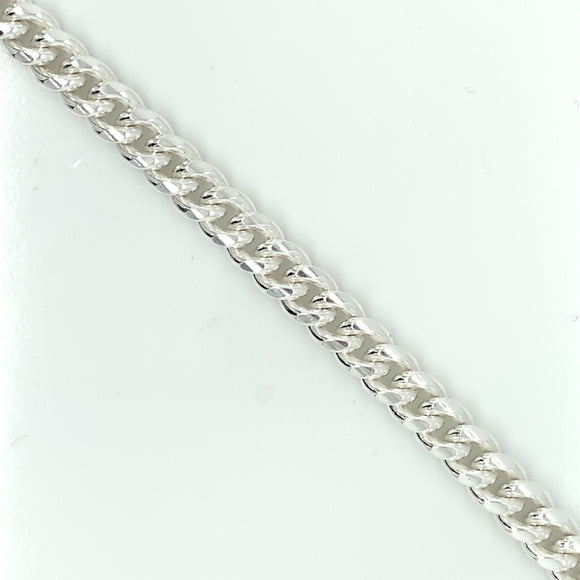 Sterling Silver Men's 6mm Cuban Curb Bracelet 8.5 inch
