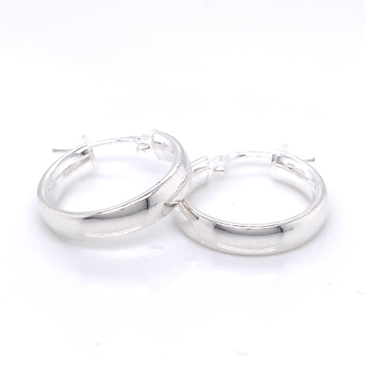 Sterling Silver Classic Hoop Earrings