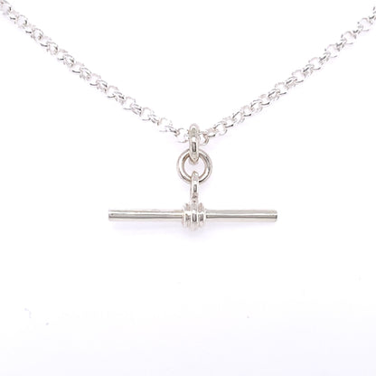 Sterling Silver Fine Belcher T-Bar Chain STB1