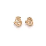 9ct Gold Knot & Ball Stud Earrings