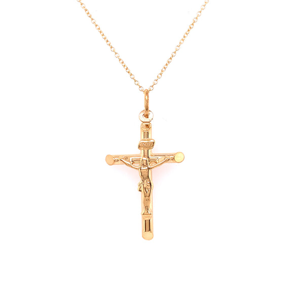 9ct Gold Crucifix & 20 inch Chain