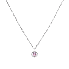 Diamonfire Dusky Pink Zirconia Pavé  Pendant P4779