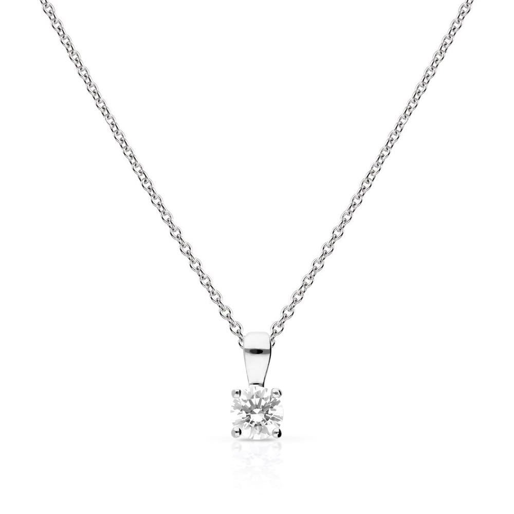 Diamonfire CZ 4-Claw Solitaire Pendant 0.50ct P4917