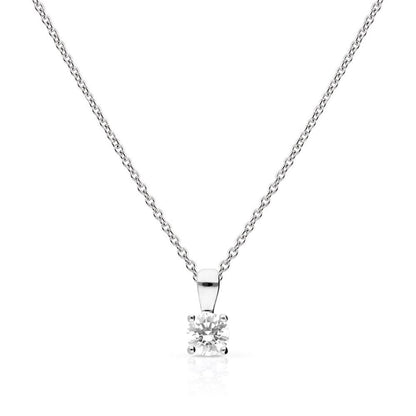 Diamonfire CZ 4-Claw Solitaire Pendant 0.50ct P4917