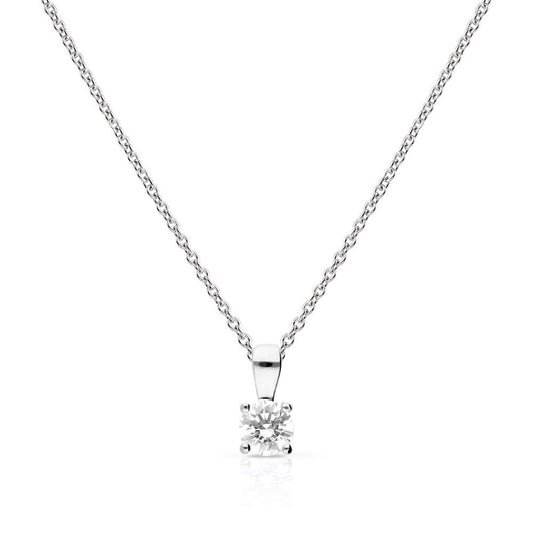 Diamonfire CZ 4-Claw Solitaire Pendant 0.50ct P4917